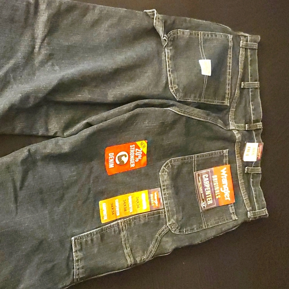 Wrangler carpenter jeans  34x34 navy blue